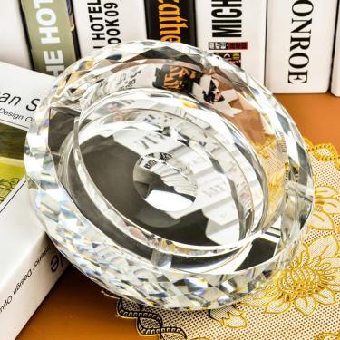 Imagem de Cinzeiro De Cristal Criativo Moda Personalidade Ornamentos Bom Presente Estilo De Luxo Europeu, Silver, 18cm