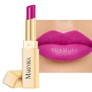 Imagem de MAKI YIKA Batom Roxo Hidratante Para Mulheres, Gloss Labial Hidratante Para Lábios Secos E Rachados, Cor De Batom Brilhante E Leve, Acabamento Suculento, Ma068 Rose Love