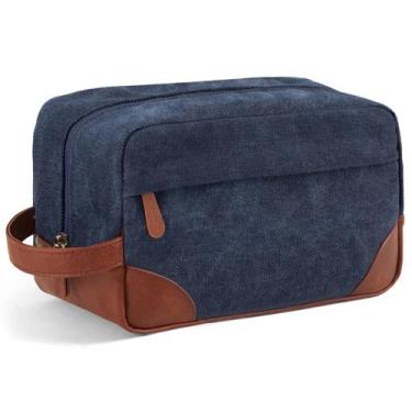 Imagem de Bolsa de higiene Vorspack Large Hanging Dopp Kit para homens azul mari
