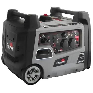 Imagem de Gerador de Energia à Gasolina 3,0 KVA Portátil Silencioso TG3500I Partida Manual TOYAMA