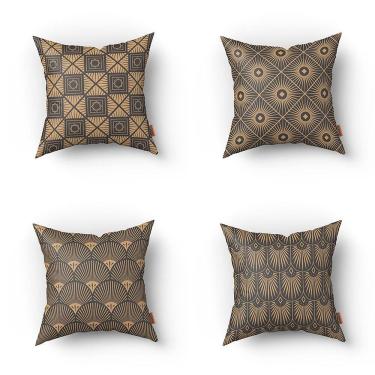 Imagem de Kit Almofadas Decorativas Estampadas 35x35cm Modelo 054