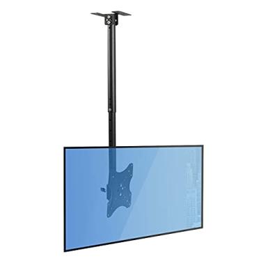Imagem de Suporte de TV ajustável para TV de teto, suporte de TV giratório e inclinado, serve para a maioria das telas de LED de 14-42 polegadas, flip down de 30°