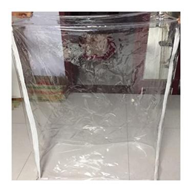 Imagem de FLSXC Capas transparentes para móveis de jardim, lona impermeável, folhas de plástico para varanda de jardim, personalizável (cor: transparente, tamanho: 400 x 260 x 100 cm)