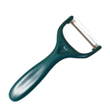 Imagem de Haneça ergonômica em forma de Y, lâmina de aço inoxidável, lâmina multifuncional descascador de cozinha para fruta vegetal batata de plástico de plástico, design compacto