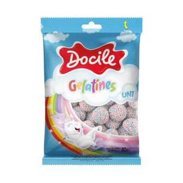 Imagem de Bala Gelatines Uni 12 Pacotes de 80gr Cada - Docile