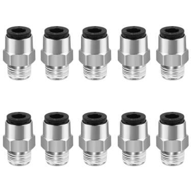 Imagem de Heschen connexions rapides, PC6-01, 6mm Push In Joint, Thread Male 1/8, connecteur pneumatique Quick Fittings, 10 piècesF
