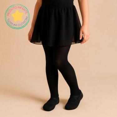 Imagem de Meia Calça Fina Ballet Infantil - Magic Sky, Preto, 8