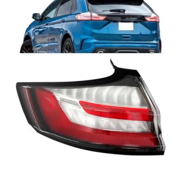 Imagem de labwork Substituição da luz traseira para Edge SE SEL 2019-2023 Lente vermelha Luz de freio lateral do motorista externo KT4Z13405L KT4Z-13405-G