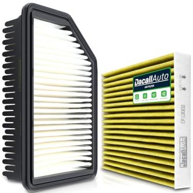 Imagem de Conjunto de filtro de ar de motor e cabine para Kia Soul L4 1.6L/2.0L (2014 2015 2016 2017 2018 2019). Substitua CF12002, CA11206