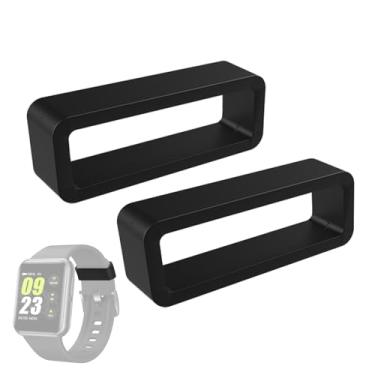 Imagem de Suporte Para Pulseira De Relógio | Pulseira Ajustável Para Relógio Inteligente - Organizador Em Silicone Ajustável Para Smartwatch Com Anel 2X Antichoque E Segurança