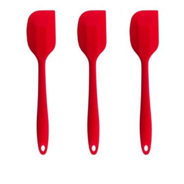 Imagem de Kit 03 Espatula Pao Duro de Silicone Casa Cozinha Buffet Restaurante -