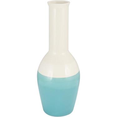 Imagem de Aquamare Garrafa Decorativa 41X16X16Cm Cerâmica Azul