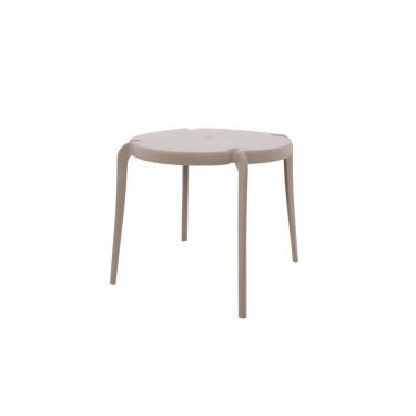 Imagem de Mesa Redonda Tramontina Clarice Camurça Em Polipropileno E Fibra De Vidro Tramontina