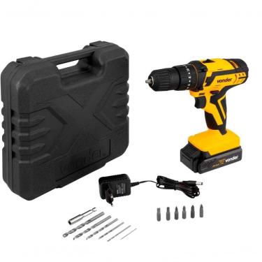 Imagem de Parafusadeira-furadeira 3-8\'\' 12v Carregador Bivolt Pfv012i C-impacto - Vonder