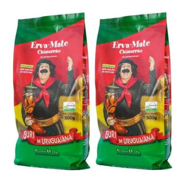 Imagem de 2 Erva Mate Chimarrão grossa NUTRIMATE GURI URUGUAIANA 1KG