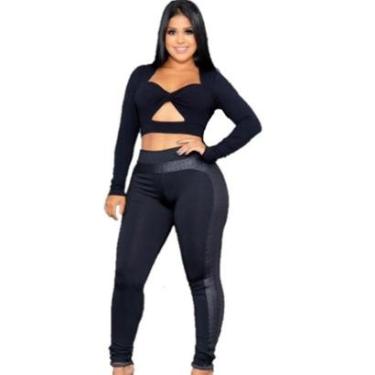 Imagem de Calça Legging Plus Size WM Montaria Cirrê Feminina-Feminino
