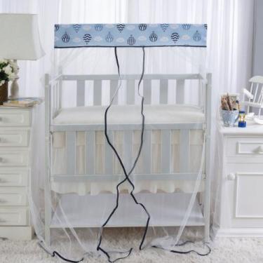 Imagem de mosquiteiro cortinado para mini berço avulso com 2 peças no tema balão