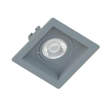 Imagem de Spot Embutir Quadrado Turquesa ABS Recuado P/1xMR16 Dicroica - EMBUTID