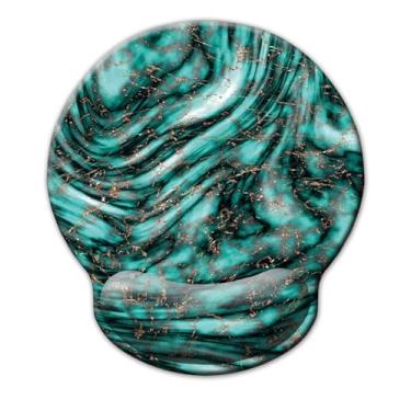 Imagem de Mouse pad ergonômico, suporte para descanso de pulso, mouse pads de gel com base de borracha antiderrapante, mouse pad de descanso de pulso para laptop, computador, casa, escritório, trabalho, alívio