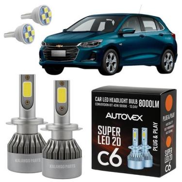 Imagem de LED H7 Super Branca Farol Baixo Onix Premier 2019 Em Diante - Autovex