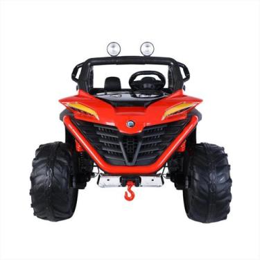 Imagem de Carrinho Elétrico Infantil Vermelho 12V Tração 4 Rodas Rádio - Bangtoy