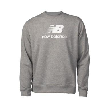 Imagem de Moletom Masculino New Balance Essentials Basic Grafite, Grafite, G