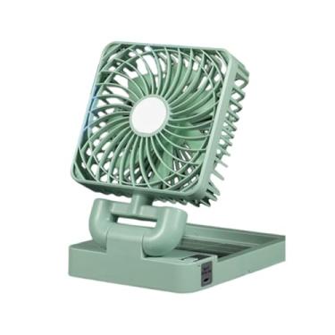 Imagem de Fenteer Ventilador de Refrigeração Automotivo com Cabo USB Elétrico E Alimentado Por Energia Solar, cabeça única verde