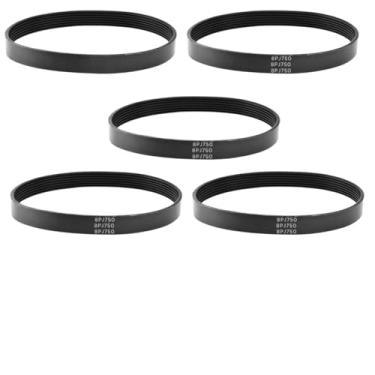 Imagem de Kit com 5 Correias do Motor 8PJ750 para Esteira Movement LX 150 Reposição