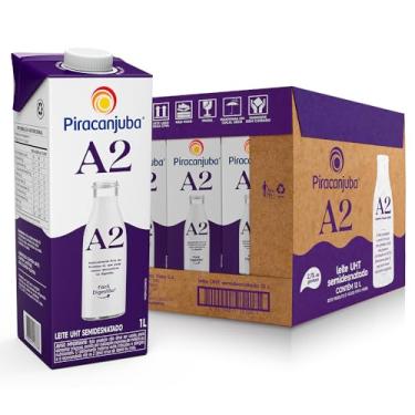 Imagem de Piracanjuba Leite UHT A2 Semidesnatado Original 1L - 12 Unidades