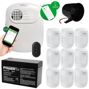 Imagem de Kit Alarme Intelbras Anm 24 App 9 Sensores Presenca