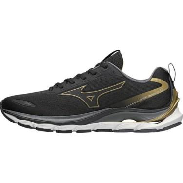 Imagem de Tênis de Corrida Masculino Mizuno Wave Dynasty 5, Preto, 39