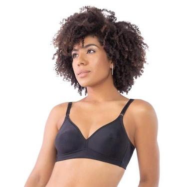 Imagem de Sutiã Sustentação DelRio Contemporânea 40800 Sem Bojo, Preto, 48