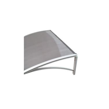 Imagem de TOLDO POLICARBONATO 100x50cm Portas & Janelas Modular completo (BRANCO COM TRANSLUCIDO)