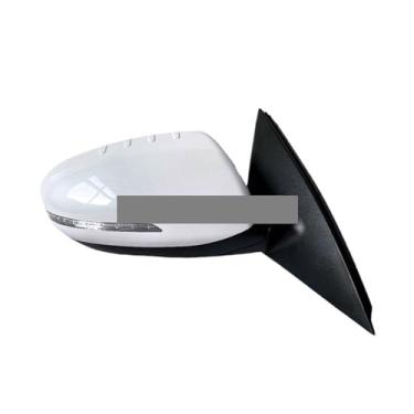 Imagem de Conjunto de espelho lateral compatível com KIA K5 2011-2015, espelho retrovisor com pisca, compatível com espelho externo, lente, concha, capa de armação(5Pin White R)
