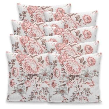 Imagem de Kit 8 Capas de Almofadas 40x40 Piquet Favinho C/Zíper (ROSEIRA)