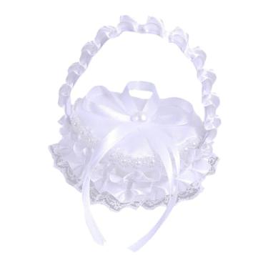 Imagem de Fancyes Caixa para porta-alianças de casamento, cesta para florista, formato de coração, para artigos de festa, Style C