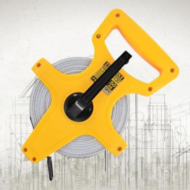 Imagem de Fita Métrica com Manivela e Alça Trena Mediações Estabilidade Medir Te