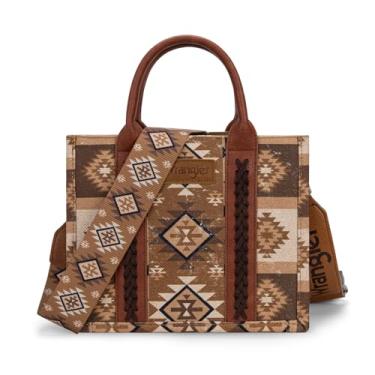 Imagem de Bolsa feminina Wrangler Western pequena bolsa tiracolo asteca alça superior bolsa cowgirl, Boho - Tawny, One Size