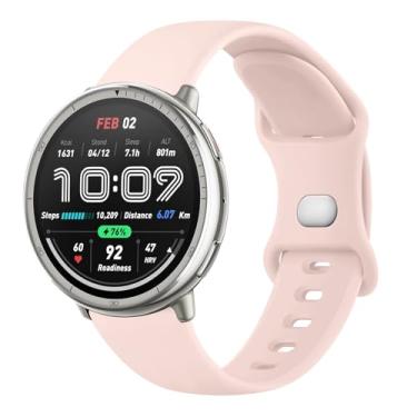Imagem de AK Pulseiras de silicone compatíveis com Amazfit Active 2 / Active Watch Women Men, pulseira de substituição macia para Amazfit GTS 4 3 2 2e/GTS 4 2 Mini/GTR mini/Bip 3/3 Pro/Bip U Pro/Bip S Lite