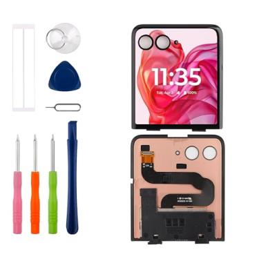 Imagem de Tela OLED compatível com Motorola Razr+ 2024 (Razr 50 Ultra) Tela LCD de 10.2 cm com kit de ferramentas de reparo - Tela externa pequena