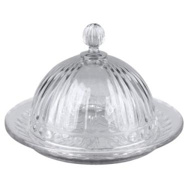 Imagem de Queijeira De Vidro Crown 20cm CV244732 Cazza, UNICA