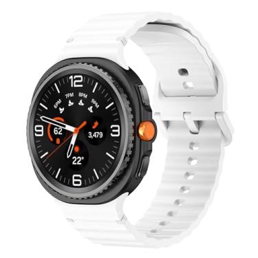 Imagem de Sodhad Pulseira esportiva compatível com Samsung Galaxy Watch 8 de 44 mm e 40 mm, mulheres e homens, pulseira esportiva de silicone macio para Galaxy Watch 8 Classic de 46 mm