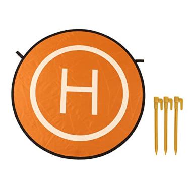 Imagem de QANYEGN Drone Landing Pad, Avental de estacionamento quadcopter de dupla face, heliporto dobrável portátil e dobrável para RC Quadcopters Drones Helicopter