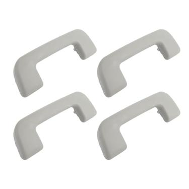 Imagem de Luocute 4Pcs Frente Motorista Traseiro Do Lado Do Passageiro Telhado Interno Puxar Alças, Interior Pega Substituir, Carro Telhado Puxar Grab Esquerda Direita Auto Teto Interno Corrimão (Cinza claro)