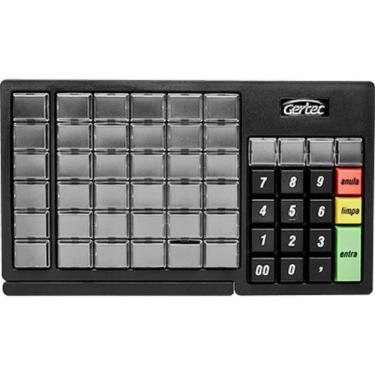 Imagem de Teclado Para PDV Gertec TEC55, 55 Teclas, Programável, USB, Preto