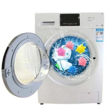 Imagem de Esferas Mágicas para Lavar Roupas – Conjunto com 8 Bolinhas Reutilizáveis Antirrugas para Máquina de Lavar