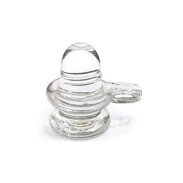 Imagem de Shiv Crystal Shivling para Pooja Doméstico - Vitrine Decorativa de Vidro/Sphatik - 4 cm (Cristal, Branco) Shivling Lord Shivlingam Linga Linga para Templo em Casa Loja Escritório Tamanho 1,5 polegada