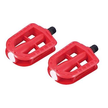 Imagem de HANABASS Par de pedais de bicicleta para meninos e meninas pedais de bicicleta para meninos e meninas bicicleta vermelho antiderrapante