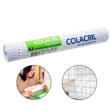 Imagem de Papel Contact para Proteção Transparente Cristal 45cm x 10m - Colacril