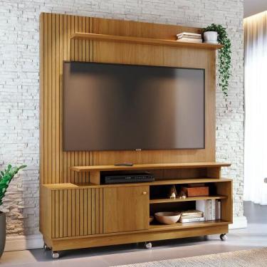 Imagem de Combo Home Com Rodinhas + Painel Para TV 60 Polegadas Ares - 7 Decor -